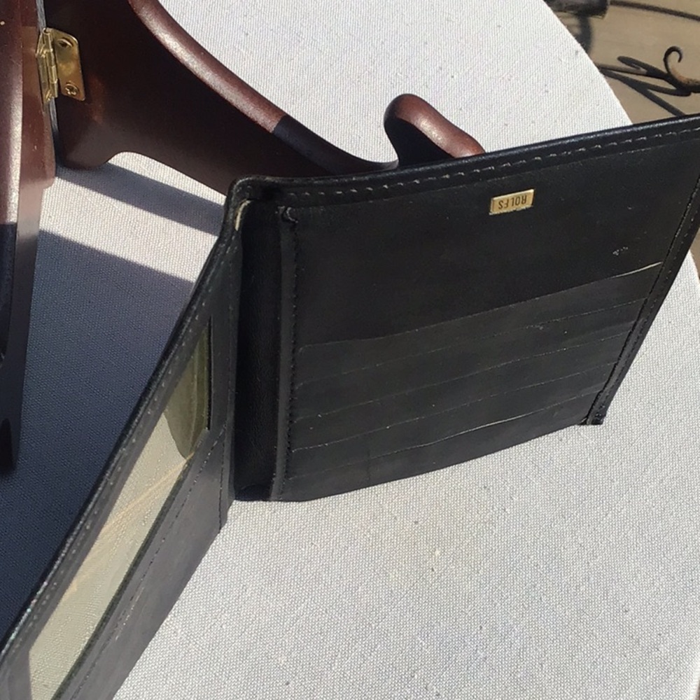 VTG ROLFS BLACK LEATHER WALLET - Picture 7 of 7